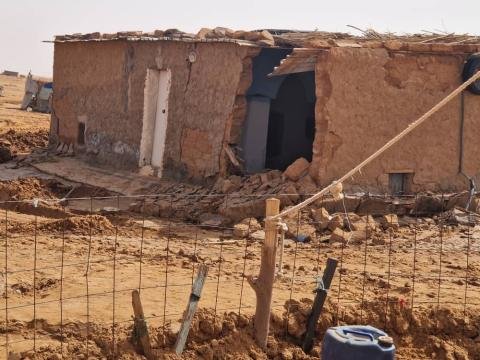 Las casas que no han caído por la lluvia se tienen que tirar por los destrozos.