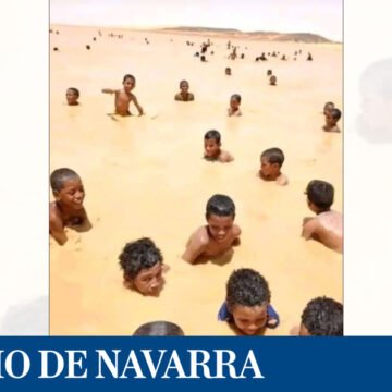 Niñas y niños refugiados saharauis de familias navarras, entre los afectados por las inundaciones en Dajla – DIARIO DE NAVARRA