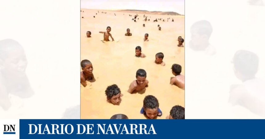 Niñas y niños refugiados saharauis de familias navarras, entre los afectados por las inundaciones en Dajla – DIARIO DE NAVARRA