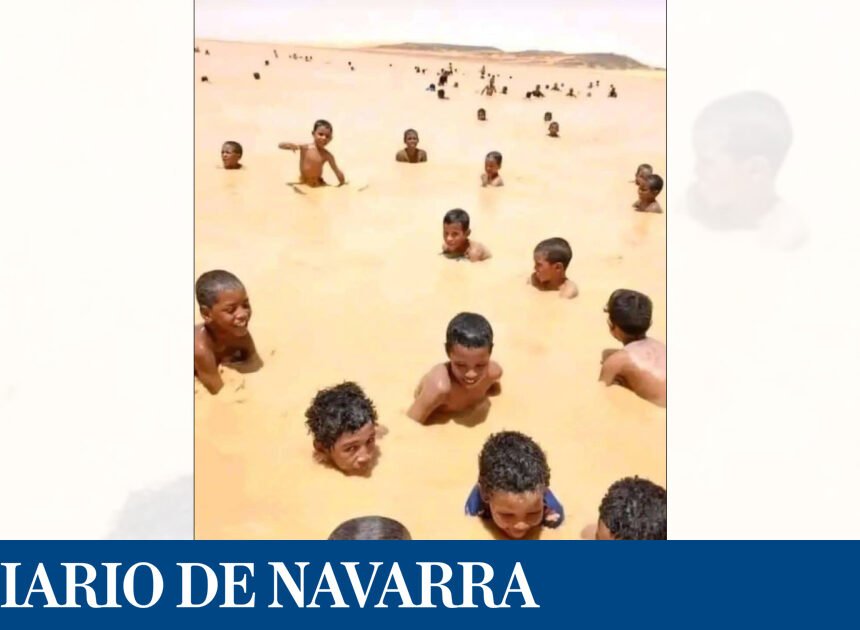 Niñas y niños refugiados saharauis de familias navarras, entre los afectados por las inundaciones en Dajla – DIARIO DE NAVARRA
