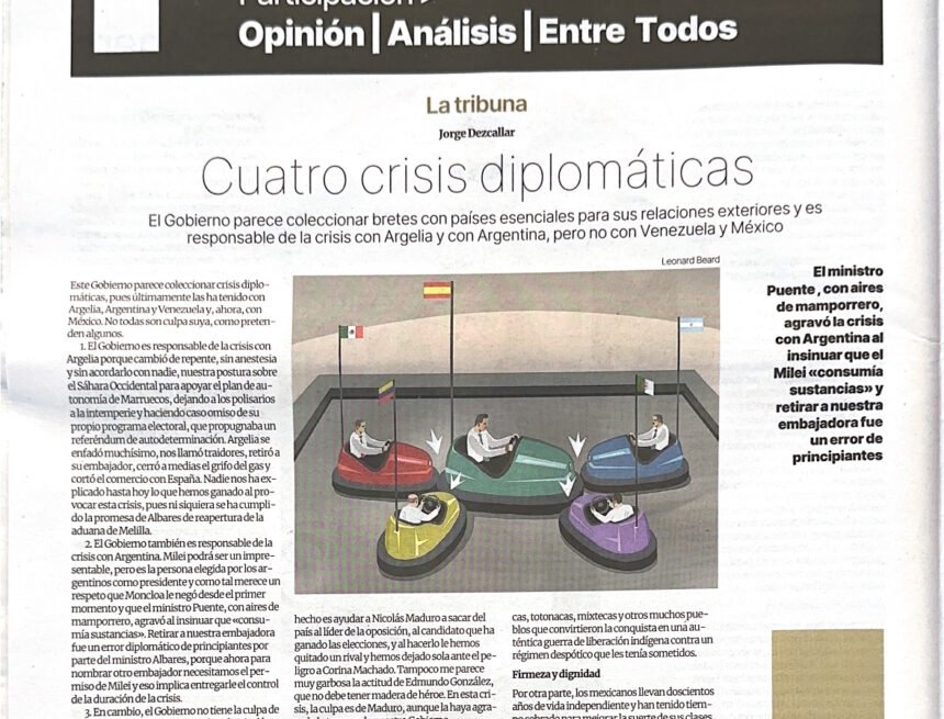 Cuatro crisis diplomáticas, por Jorge Dezcallar