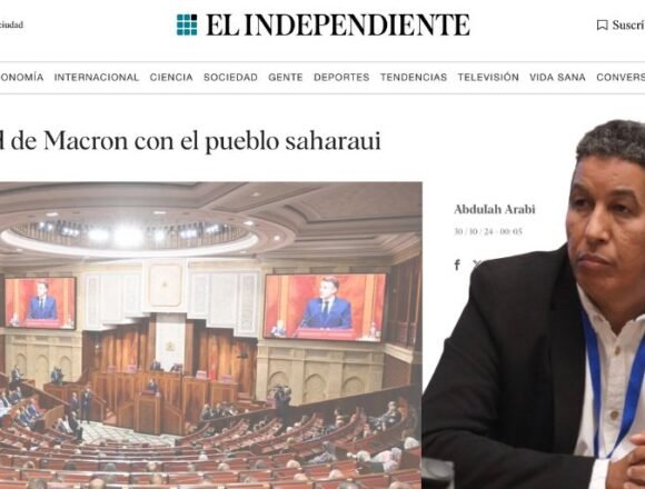 Abdulah Arabi en El Independiente: «no hay declaración ni carta que pueda alterar naturaleza jurídica del Sahara Occidental»