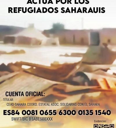 Actúa por los refugiados saharauis – CEAS-Sahara