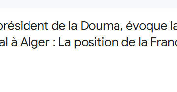 M. Vladislav Davankov, vice-président de la Douma, évoque la question du Sahara occidental à Alger : La position de la France dénoncée – EL Moudjahid