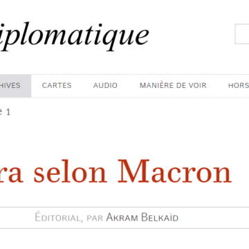 Le Sahara selon Macron, par Akram Belkaïd (Le Monde diplomatique, septembre 2024)