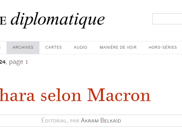 xdrfgvtyhuj El Sahara según Macron, por Akram Belkaïd (Le Monde Diplomatique, septiembre 2024)