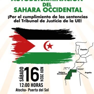 Convocan manifestación en Madrid por la autodeterminación e independencia del pueblo saharaui | Sahara Press Service (SPS)