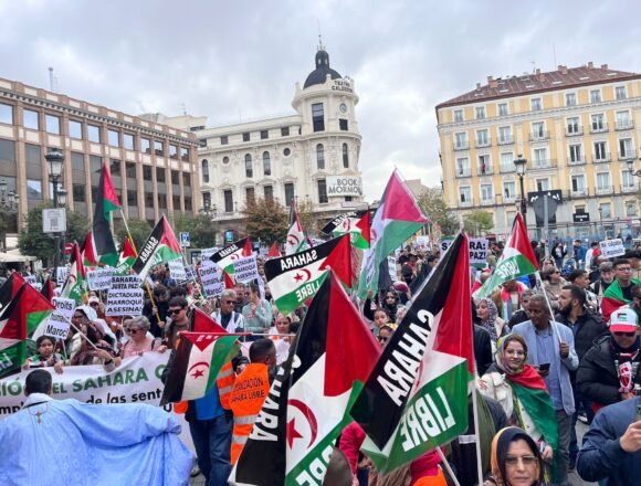 manifwestacion_madrid_01 Manifestación recorre calles de Madrid para exigir fin de la ocupación marroquí | Sahara Press Service (SPS)