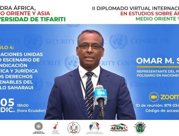 rep_del_polisario_en_onu_en_segundo_diplomado_en_estudios_sobre_africa_medio_oriente_y_asia_01 Cátedra África, Medio Oriente y Asia de la Universidad de Tifariti debate sobre la Cuestión del Sáhara Occidental en la ONU | Sahara Press Service (SPS)