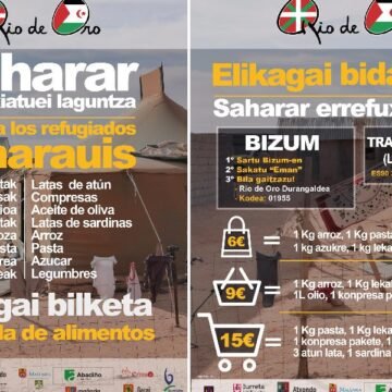 Campaña solidaria a favor del pueblo saharaui del 4 al 16 de febrero – Kurutziaga Ikastola