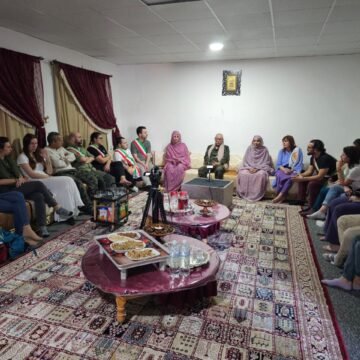 El Presidente Brahim Ghali recibe a una delegación de la ‘Rete Saharawi’ italiana