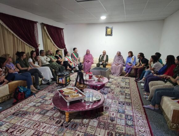 El Presidente Brahim Ghali recibe a una delegación de la ‘Rete Saharawi’ italiana