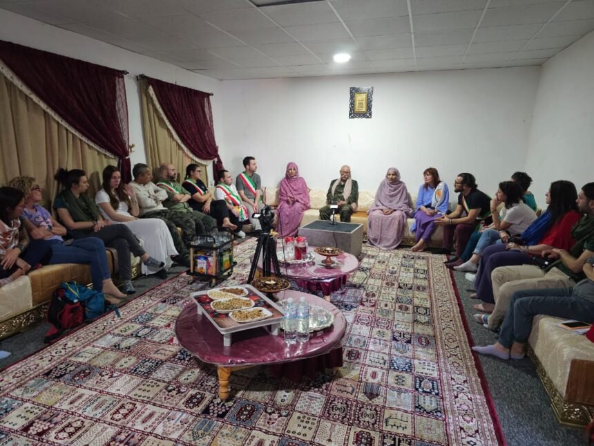 El Presidente Brahim Ghali recibe a una delegación de la ‘Rete Saharawi’ italiana
