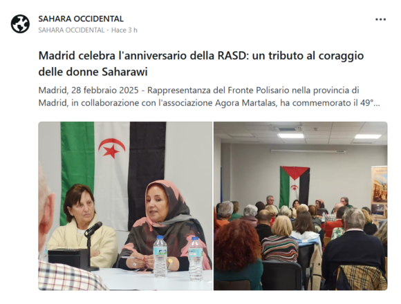 swertyu Madrid celebra el aniversario de la RASD: un homenaje a la valentía de las mujeres saharauis