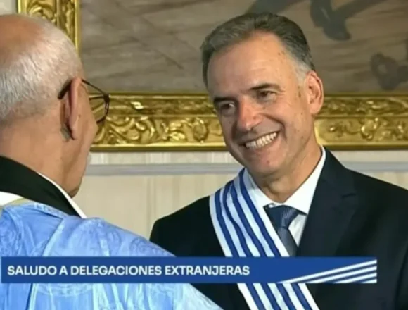 El presidente de la República Saharaui, presente en la asunción de Yamandú Orsi en Uruguay