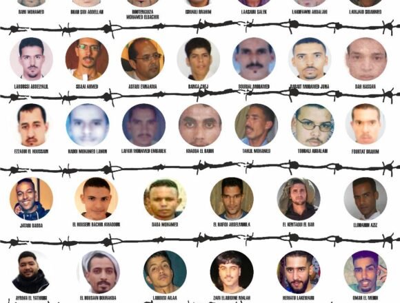 GmG0zw2WYAAV4O5 Los presos políticos saharauis del Grupo Gdeim Izik condenan expulsión de juristas españoles del Sahara Occidental | Sahara Press Service (SPS)