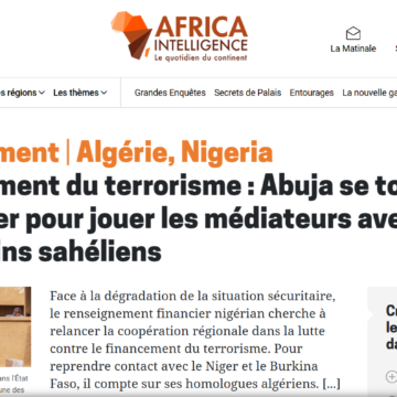 Nigeria pide a Argelia mediar ante Níger y Burkina para afrontar los problemas de seguridad en el Sahel