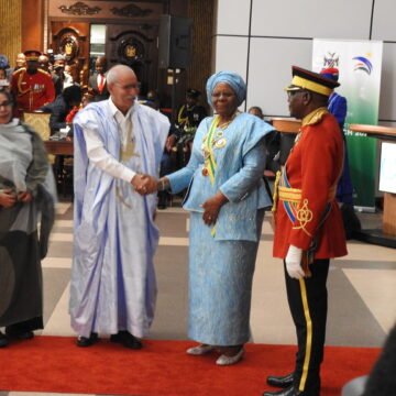 El Presidente de la República Saharaui participa en la ceremonia de investidura de la nueva presidenta de Namibia