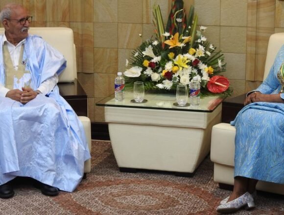 El Presidente Brahim Gali es recibido por la nueva Presidenta de Namibia | Sahara Press Service (SPS)
