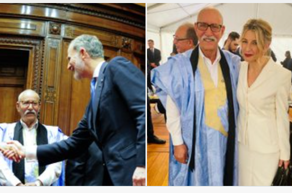 El presidente saharaui Brahim Gali en la ceremonia de asunción Presidencial de Uruguay despertó gran interés por la situación de Sahara Occidental