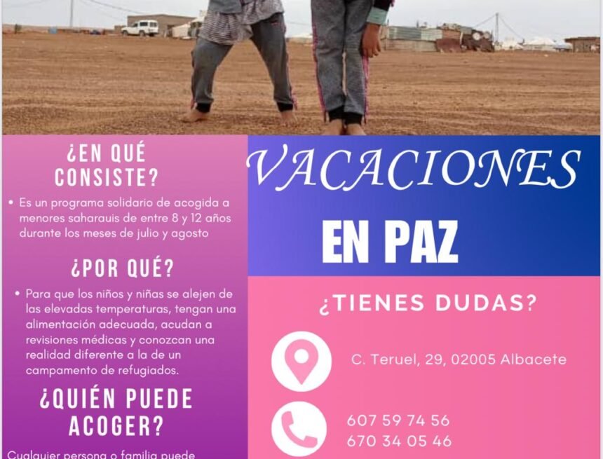 Ayuntamiento de Albacete señala que el programa ‘Vacaciones en Paz’ “refleja el compromiso con la solidaridad, la infancia y los Derechos Humanos” | Albacete