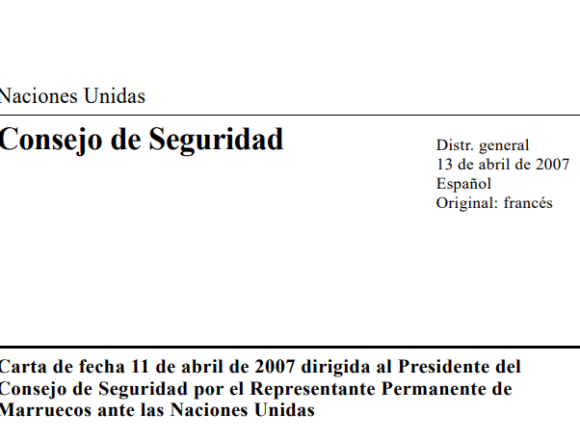 cfrgvbgtgb Texto de la autodenominada por Marruecos «Iniciativa marroquí para la negociación de un estatuto de autonomía de la región del Sahara»
