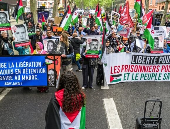 #MarchaLibertadSaharaui | «Por la liberación de los presos saharauis»: en Toulouse se manifiestan para defender al pueblo del Sáhara