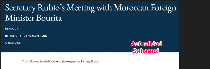 sdfrgthyjk Noticias del SAHARA OCCIDENTAL – 9/4/2025 – La Actualidad Saharaui