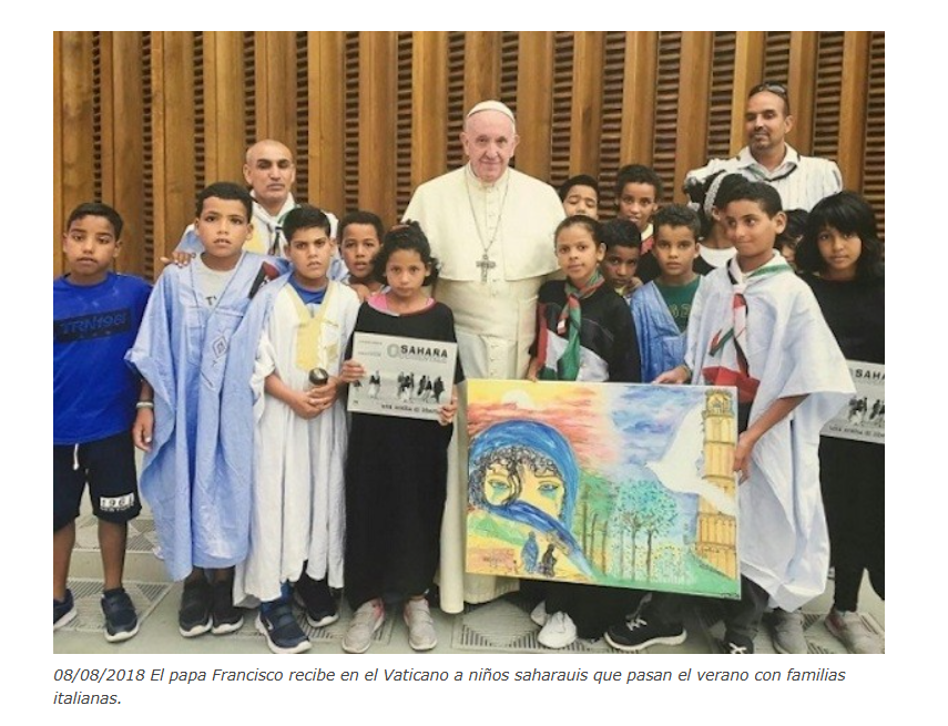 La Representación del Frente Polisario en Italia expresa sus condolencias por el fallecimiento del Papa Francisco | Sahara Press Service (SPS)