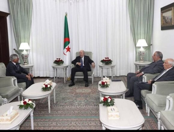 Abdelkader Taleb Omar es recibido por el Presidente argelino | Sahara Press Service (SPS)