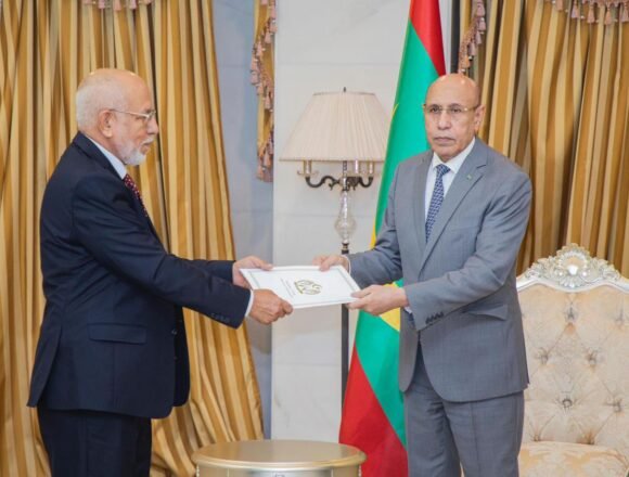 El enviado del Presidente de la República y el Presidente del Consejo Nacional fueron recibidos por el Presidente de Mauritania | Sahara Press Service (SPS)