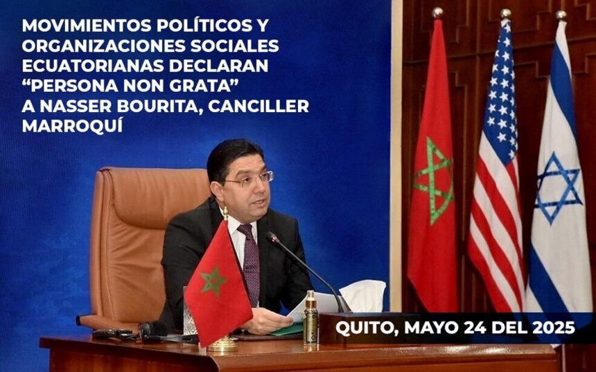 ECUADOR – Movimientos políticos y organizaciones sociales declaran “persona non grata” a jefe de la diplomacia marroquí | Sahara Press Service (SPS)