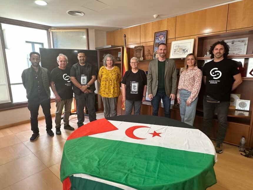 El Ayuntamiento de Caldes de Montbui recibe a la delegación de la #MarchaLibertadSaharaui