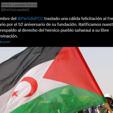 El Partido Comunista de Cuba felicita al Frente POLISARIO por  52 Aniversario de su Fundación | Sahara Press Service (SPS)