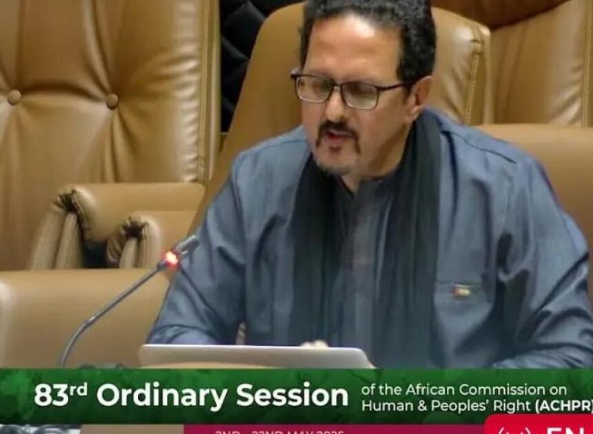 La República Saharaui pide a la Comisión Africana de Derechos Humanos y de los Pueblos que investigue la tortura y los abusos contra civiles y activistas saharauis