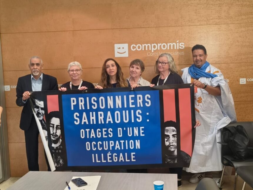 Compromís presenta una proposición urgente en las «Corts Valencianes» para apoyar la Marcha por la Libertad de los presos políticos saharauis tras recibir a su protagonista | Sahara Press Service (SPS)