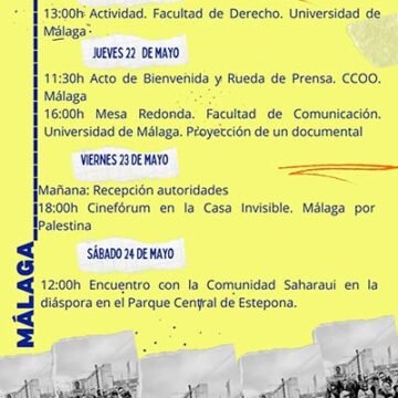 La ‘Marcha por la Libertad de los presos políticos saharauis’ #MarchaLibertadSaharaui llega hoy a Málaga – Revista El Observador