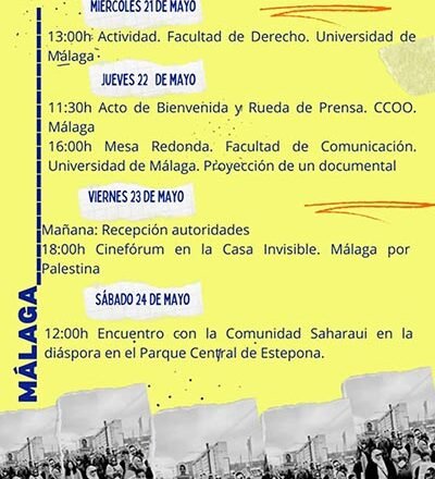 La ‘Marcha por la Libertad de los presos políticos saharauis’ #MarchaLibertadSaharaui llega hoy a Málaga – Revista El Observador
