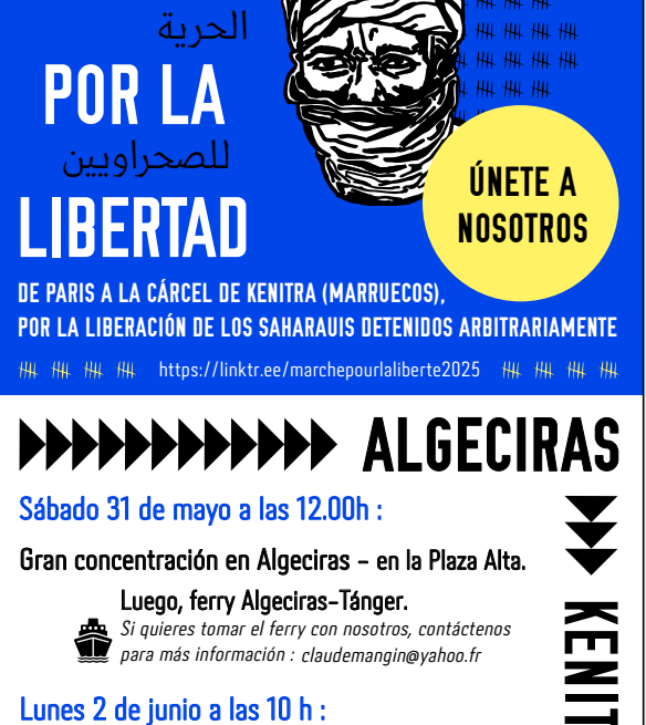 #MarchaLibertadSaharaui – La Marcha continúa su camino y espera contar con su apoyo