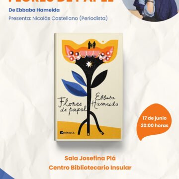 Ebbaba Hameida presenta su primera novela ‘Flores de papel’ en el Centro Bibliotecario insular de Fuerteventura