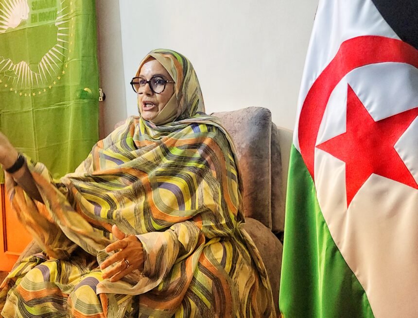 galia_durante_su_intervencion América Latina rinde homenaje a la activista saharaui El Galia Djimi | Sahara Press Service (SPS)