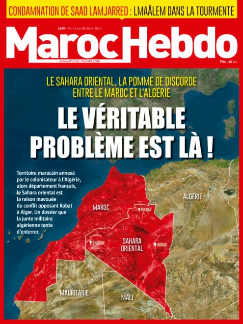 Portada del semanario Maroc Hebdo.