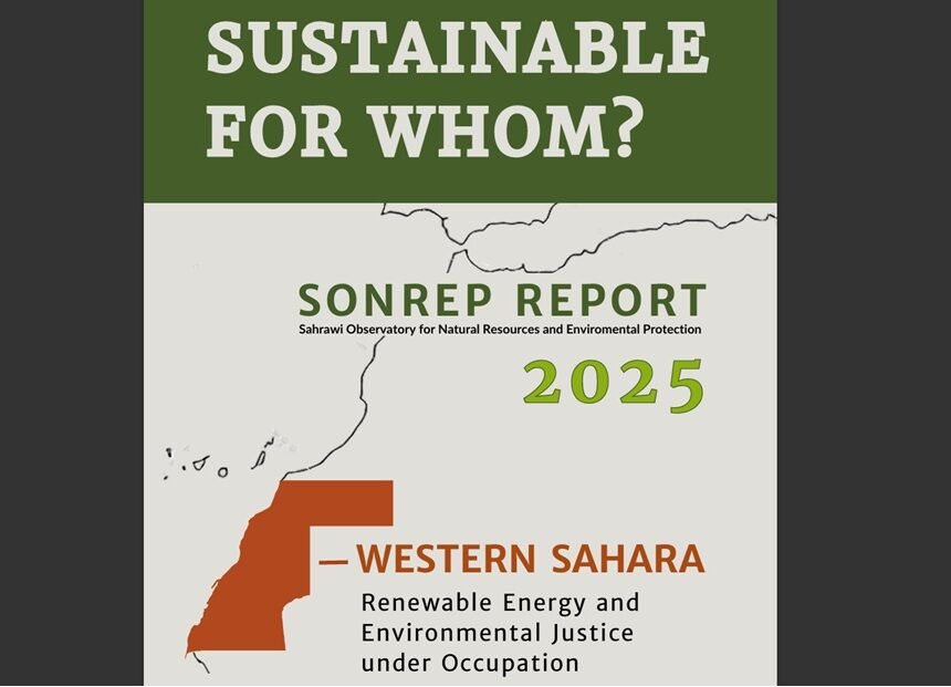 El Observatorio Saharaui «SONREP» expone en un nuevo informe: Las energías renovables en el Sáhara Occidental como herramienta para consolidar la ocupación y el saqueo de recursos