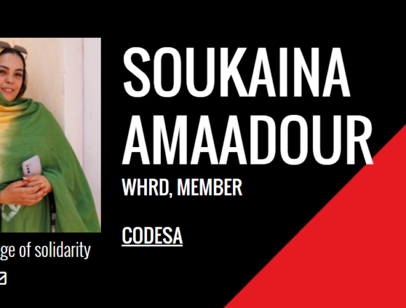 Front Line Defenders | Sáhara Occidental: Aumentan las violaciones contra el defensor de los derechos humanos saharaui El Hussein Amaadour y la defensora de los derechos humanos Soukaina Amaadour, ambos encarcelados