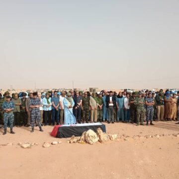 dbe0bb07-638f-430b-89ce-3d57ecf5db29 El cuerpo de Jadiya Hamdi fue enterrado en un ambiente solemne en el cementerio de la Wilaya de Smara | Sahara Press Service (SPS)