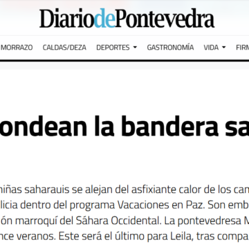 Veranos que ondean la bandera saharaui en Pontevedra – Diario de Pontevedra