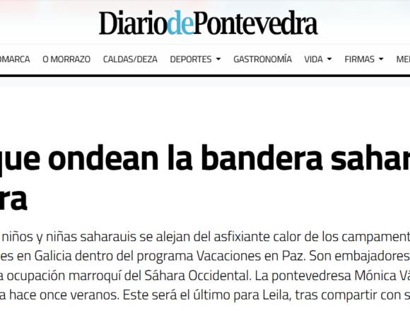Veranos que ondean la bandera saharaui en Pontevedra – Diario de Pontevedra