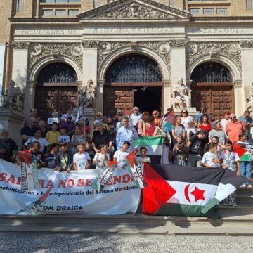 2025082213022649102 Manifestación a favor del Sáhara Occidental, este viernes en Zaragoza