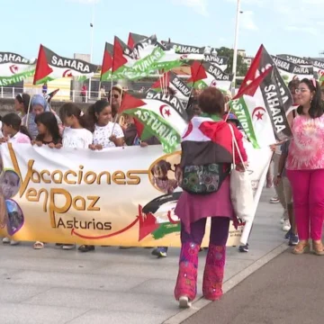 Piden la autodeterminación del Sáhara occidental en una manifestación en Gijón