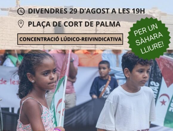 VACACIONES EN PAZ | Anuncian concentración en Baleares para despedir a los menores saharauis que pasaban sus vacaciones en las islas | Sahara Press Service (SPS)
